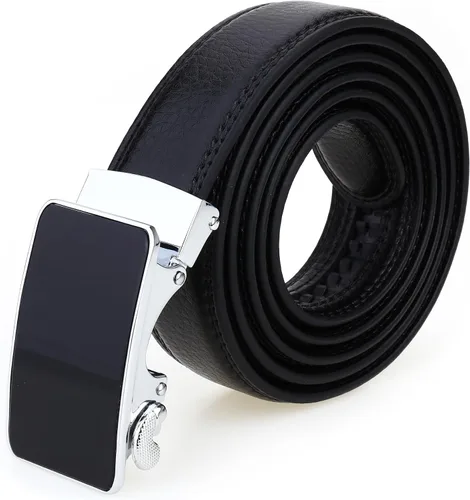 Cinturón de trinquete de cuero para hombre y mujer, tijeras de regalo, ancho del cinturón 1.18 pulgadas o 1.37 pulgadas, longitud 52 pulgadas,