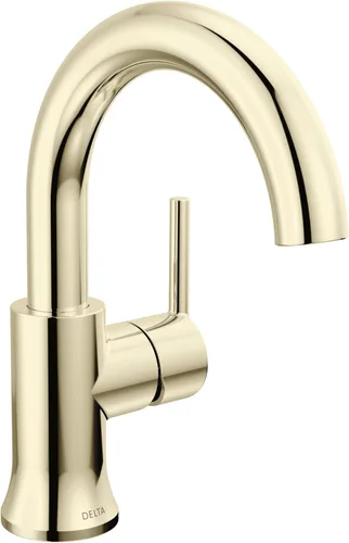 Miniatura 12 de Delta Faucet Trinsic Grifo de Baño de Un Solo Orificio, Grifo de Lavabo de Baño Dorado, Grifo de Baño de Una Sola Manija, Tecnología Diamond Seal