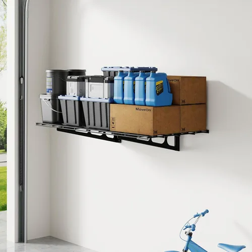 Miniatura 10 de FLEXIMOUNTS - Repisas de pared para garaje, 2 unidades Negro