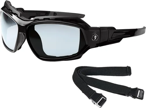 Miniatura 11 de Ergodyne Skullerz LOKI - Spogles de seguridad convertibles, incluye junta de espuma y correa para convertir en gafas, ANSI z87.1