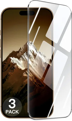 Miniatura 11 de JETech 9H+ - Protector de pantalla inastillable para iPhone 15 de 6.1 pulgadas, película de vidrio templado de grado militar con herramienta