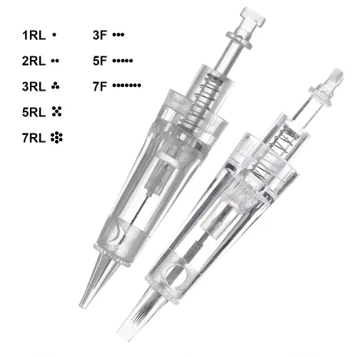 Miniatura 7 de Charme Princesse Agujas de maquillaje permanente 3R/3P máquina de tatuaje pluma cartucho aguja para cejas delineador labio 10 unids/set (EN40-3R)