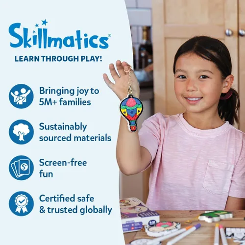 Miniatura 8 de Skillmatics Kit de pintura mágica de mármol para niños, actividades de arte y manualidades para niñas y niños, kit de mármol de agua, kits