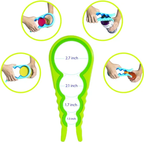 Miniatura 3 de Evriholder Easi-Twist - 1 abridor de tarros de fácil agarre, paquete de 1, los colores pueden variar
