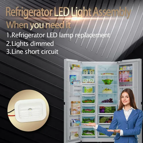 Miniatura 4 de 1 luz LED para refrigerador W11130208 mejorada x 1 montaje de repuesto W10637153 WPW10637153 W10758333 W10876279 para nevera y congelador compatible