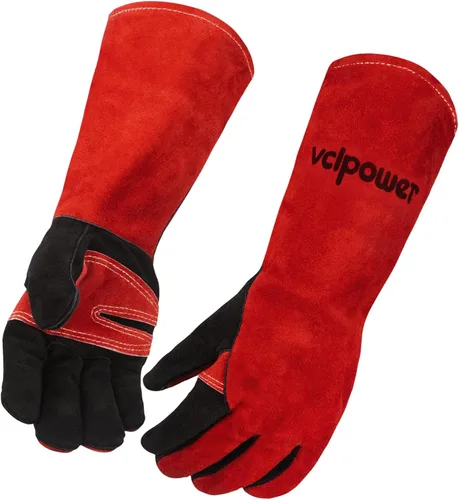 Miniatura 10 de vclpower Guantes de manipulación de animales, talla M, aptos para mujeres y manos pequeñas, a prueba de mordeduras, doble acolchado reforzado