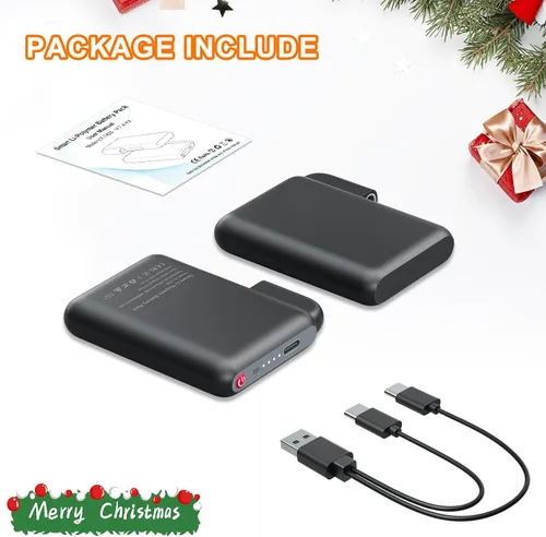 Miniatura 8 de Batería recargable de polímero de litio de 7.4 V, 3000 mAh, 23.1 Wh para guantes calefactados, manoplas, forros, calcetines calefactados, plantillas