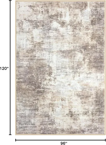 Miniatura 837 de IOHOUZE Alfombra abstracta lavable de 3 x 12 pies para pasillos, antideslizante para cocina, camino de entrada de lana sintética para interiores