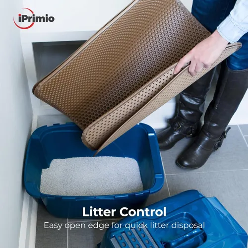 Miniatura 7 de Alfombrilla grande para gatos con exclusiva capa impermeable de orina. Orificios más grandes con opción de almohadilla para cachorros de orina