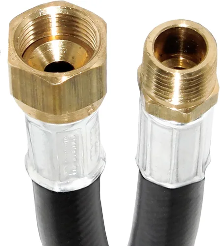 Miniatura 8 de Flame King Conjunto de manguera termoplástica de propano de 120 pulgadas, diámetro interior de 3/8 pulgadas, MPT de 3/8 pulgadas x brida hembra