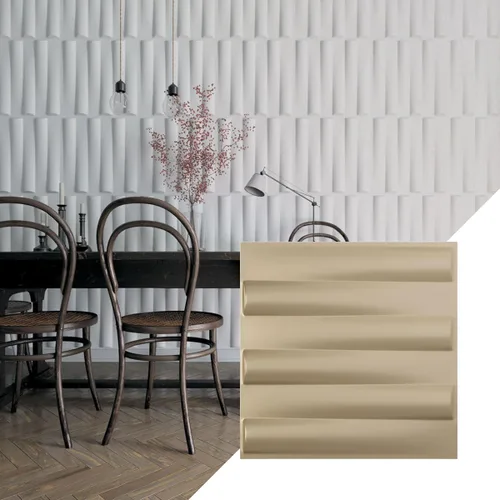 Miniatura 14 de Ekena Millwork 19 5/8 pulgadas de ancho x 19 5/8 pulgadas de alto Naomi EnduraWall Panel decorativo de pared 3D, dorado (cubre 2.67 pies cuadrados).