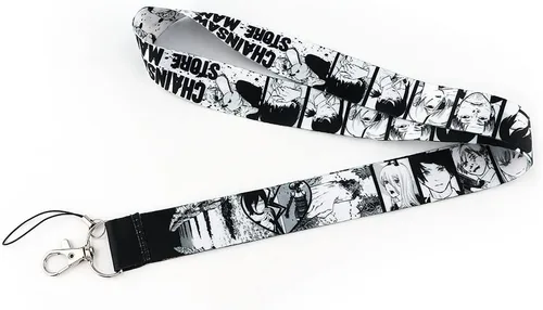 Miniatura 8 de Chainsaw Man Anime Manga 17.7 pulgadas Cuello Lanyard Llavero Holder ID Badge Mobile Phone Pin Correa por Pinstant