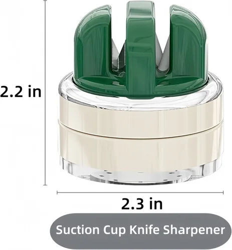 Miniatura 7 de Afilador de cuchillos de cocina con base de succión para manos libres, afiladores de cuchillos de bolsillo compactos, herramienta profesional todo