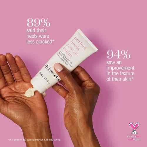 Miniatura 3 de THISWORKS Perfect Heels Rescue Balm: una fórmula vegana natural para nutrir, reparar e hidratar con cardo de algodón, aceites esenciales de limón