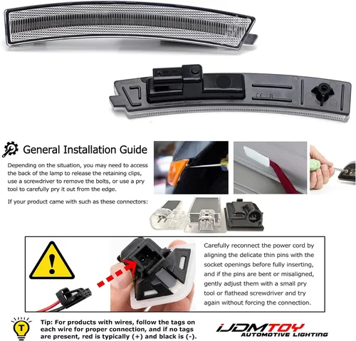 Miniatura 6 de iJDMTOY Kit de luz de marcador lateral de parachoques delantero ámbar completo con lente semitransparente de 36-SMD LED Compatible con Cadillac 2020
