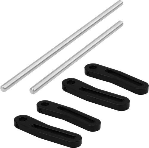 Miniatura 7 de ShareGoo Parachoques delantero trasero de aluminio ajustables compatibles con 1/10 Axial SCX10 Traxxas TRX4 Gspeed Power Wagon Body Chassis RC