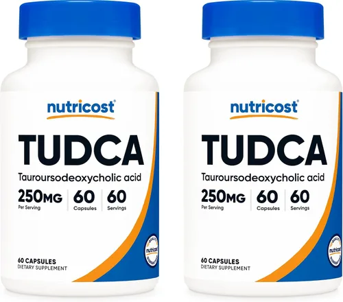 Miniatura 7 de Nutricost Tudca 250 mg, 30 cápsulas (ácido taursodesoxicólico) - Sin gluten, sin OMG