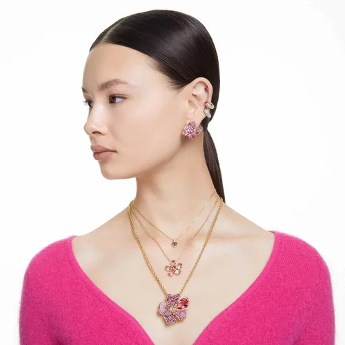 Miniatura 7 de Swarovski Chroma Drop Crystal Earrings, Gold Tone Finish, Rhodium Finish, Latch Back Closure