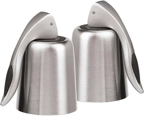 Miniatura 8 de OGGI Juego de 2 tapones para botellas, chapado en cobre, elegantes tapones para guardar vino con palancas herméticas para sellar vino, chapado