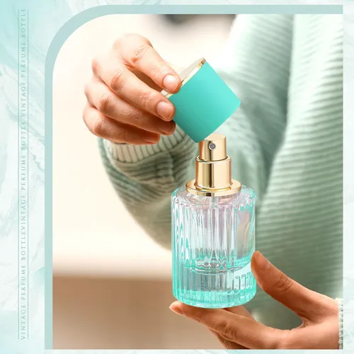 Miniatura 5 de Teenyyou 6 botellas vacías de perfume de vidrio de 30/50/3.4 fl oz a granel para fabricantes de perfumes, botellas de colonia atomizadoras