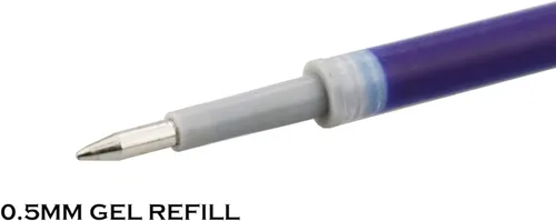 Miniatura 2 de DunBong Recambios de tinta de gel azul, repuestos de bolígrafos de gel líquido, línea fina de 0.020 in, juego de 10 (azul)