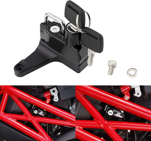 GUAIMI Bloqueo de casco de motocicleta Cerradura de seguridad antirrobo para Ducati Monster 696/796 todos los años Montser 1100 2009-2010 (modelo