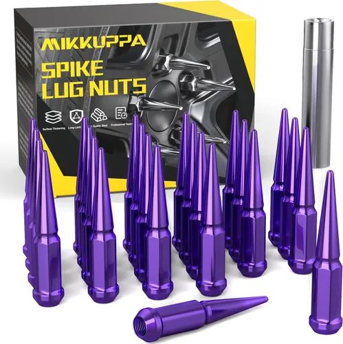 Miniatura 19 de MIKKUPPA 20 piezas de tuercas de rueda M12x1.5, tuerca de rueda M12x1.5, asiento cónico, tuercas de extremo negro con llave de casquillo, reemplazo