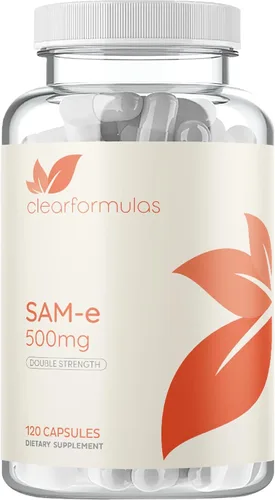 Miniatura 9 de Clear Formulas Bioactive SAM-e 500 mg - Suplemento SAM-e de alta resistencia con forma S, S biológicamente activa para el hígado y el estado
