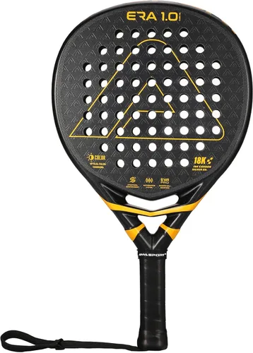 Miniatura 9 de AMA SPORT ERA 1.0 Raqueta de pádel con superficie de fibra de carbono con núcleo de espuma EVA Memory Flex Raqueta de pádel ligera de potencia