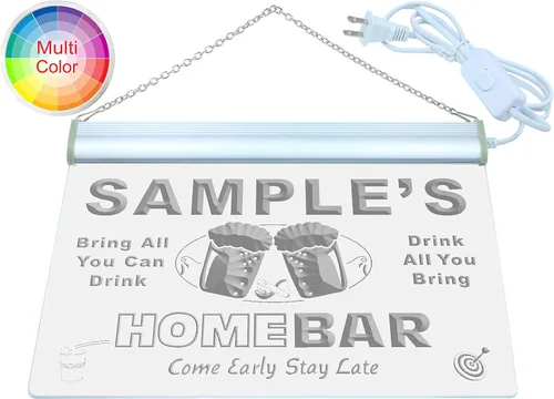 Miniatura 2 de ADVPRO Letrero de neón LED multicolor personalizado para bar en el hogar, 24 x 16 pulgadas, st4s64-p-tm-c Varios
