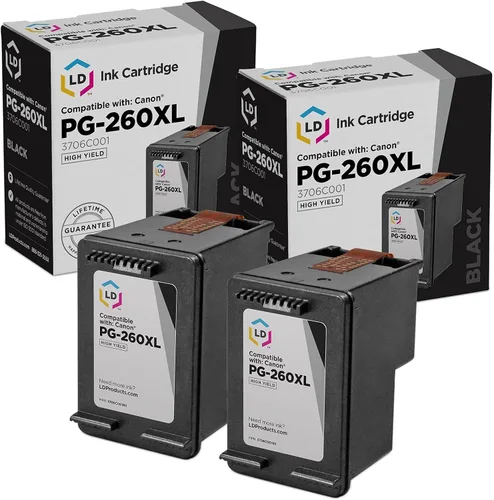 LD Productos remanufacturados de repuesto para cartuchos de tinta Canon 260 y 261 260XL 260 XL 261 XL PG-260 XL CL-261 XL Compatible con Pixma