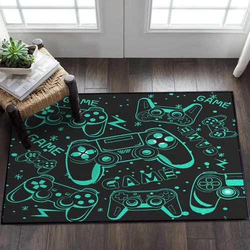 Miniatura 5 de Sunnycitron Alfombras de Área para Gaming Alfombra de Jugador Gamer para Decoración de Habitación de Niños Adolescentes Alfombra de Habitación