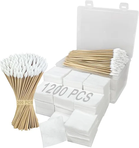 Miniatura 9 de Guyuyii Suministros de limpieza de pistolas con caja de almacenamiento Parches de limpieza de pistola sin pelusa de 2 pulgadas e hisopos