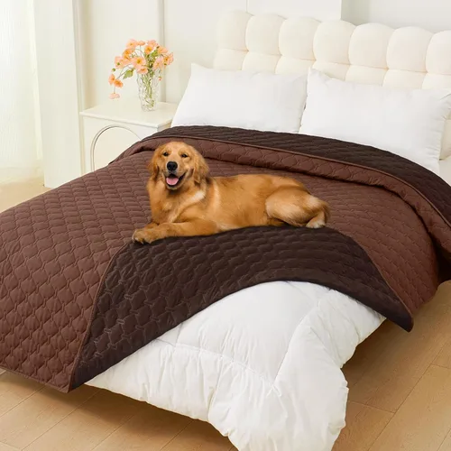 Miniatura 32 de Smiry Funda Impermeable para Cama de Perro, Manta Suave Reversible para Mascotas, Lavable a Prueba de Fugas para Gatos y Perros, Funda para Sofá