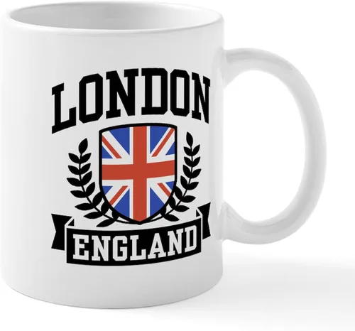 Miniatura 63 de CafePress Born American, British By Hea Taza de café de cerámica de 11 oz (11.0 fl oz)