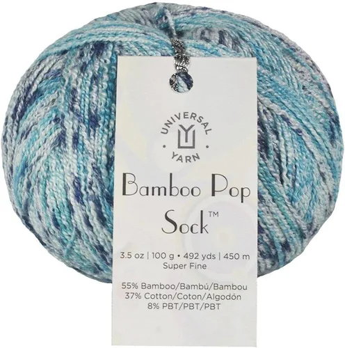 Miniatura 2 de Universal Yarn Calcetín Pop de bambú (401 nublado)