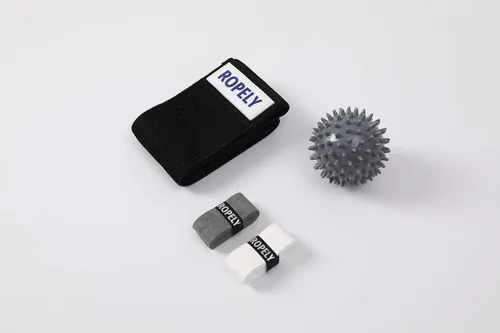 Miniatura 7 de Cuerda de saltar 6 en 1 para principiantes con cuerda segmentada sin enredos, cuerda de cuentas segmentada, cuerda de PVC, bola de masaje, banda