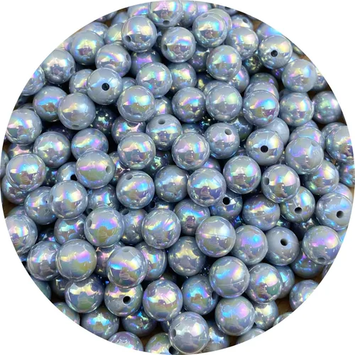 Miniatura 18 de 400 piezas cuentas de perla de 8mm AB cuentas de plástico brillantes y coloridas cuentas espaciadoras sueltas para hacer joyas, aretes, pulseras