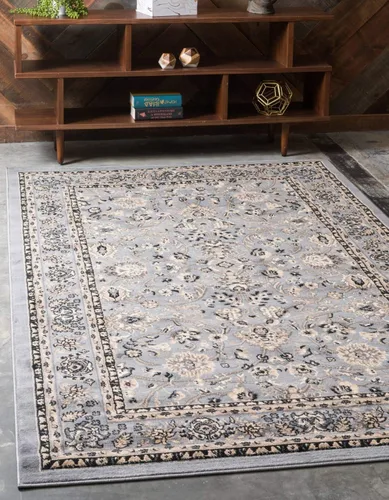 Miniatura 15 de Unique Loom Colección Sialk Hill - Alfombra de área Washington (7' 10" x 10' Rectángulo Burdeos/Crema)