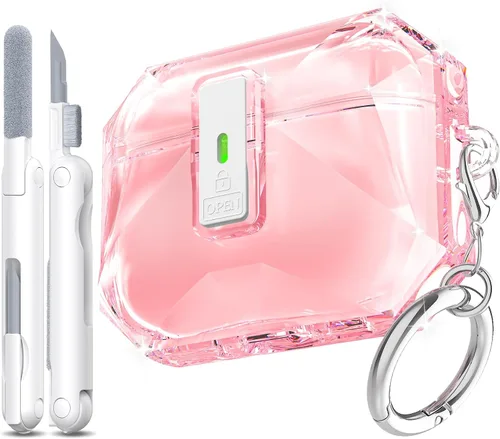 Miniatura 39 de R-fun - Funda para audífonos compatible con AirPods de 4.ª generación 2024, cubierta protectora de expulsión automática a prueba de caídas, puerto