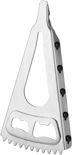 Abridor de botellas de cerveza de acero inoxidable 6 en 1 tarro oral para manos débiles, raspador de escamas de pescado, destornillador, herramienta