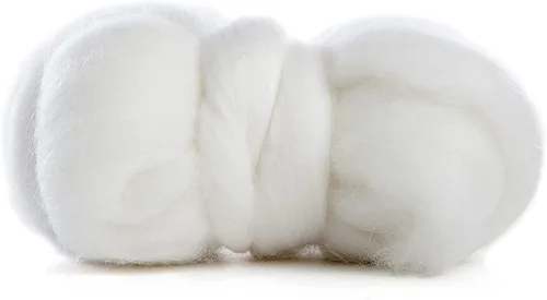 Miniatura 34 de Revolution Fibers Lana Merino para hilar Lana superior peinada Premium 22 micrones, perfecta para proyectos de fieltro, hilado, colgantes