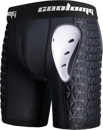 COOLOMG Pantalones cortos deslizantes de béisbol para hombre con copa atlética acolchada deslizante cortos para béisbol, softbol, fútbol, lacrosse,