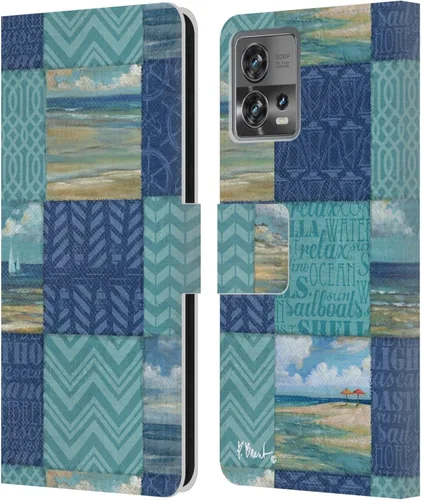 Miniatura 17 de Head Case Designs Officially Licensed Paul Brent Agate Mermaid Coastal Leather Book Wallet Case Cover Compatible with Motorola Moto Edge 30 Fusion