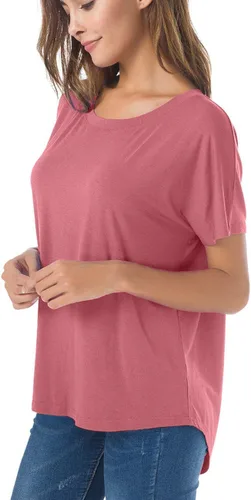 Miniatura 3 de Herou - Camiseta casual holgada de manga corta de verano, para mujer