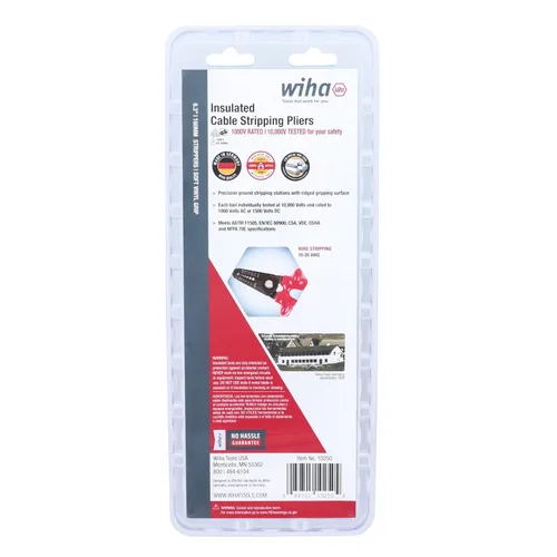 Miniatura 6 de Wiha 10250 Alicates pelacables aislados 10-20 AWG, multi, talla única