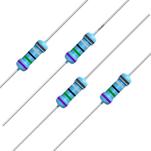 Miniatura 116 de California JOS 100 unidades de resistencia de 0.12 ohmios 1/4w (0.25 W) Resistencia fija de película metálica de tolerancia ±1%, más de 189 valores