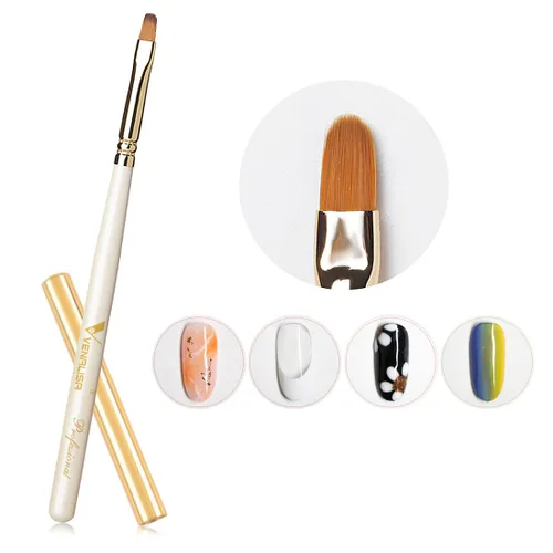 Miniatura 5 de VENALISA - Kit de pintura de gel de barro de 60 colores con tarjeta de color, pincel de dibujo, esmalte de uñas de gel para arte de uñas, juego