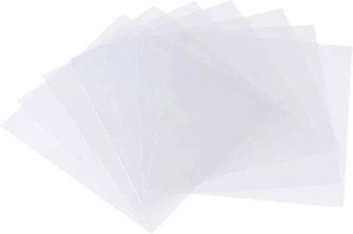 Miniatura 8 de BANLTRE 15 plantillas de material de plantilla en blanco transparente de 4 mil Mylar para papel de corte, hoja transparente de 12 x 12 pulgadas