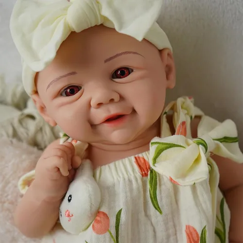 Miniatura 15 de Muñecas de bebé Reborn que se ven reales - 12 pulgadas Cuerpo completo de silicona Niña bebé durmiendo hecha a mano Cara realista Detalles